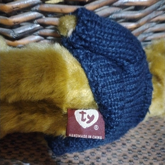 Ty Classics Salty The Bear Beanie Babies Vintage Teddy Plush Soft Toy | 1990s Re - Picture 4 of 6